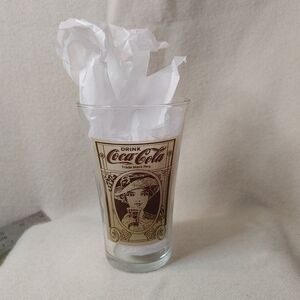 𝅺coca Cola Re-creation Flare Glass 16oz